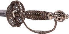 ENGLISH SILVER HILTED SMALLSWORD C.1767 - Fagan Arms