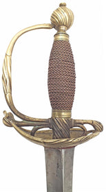 EUROPEAN OR AMERICAN MILITARY SMALLSWORD C.1750-60