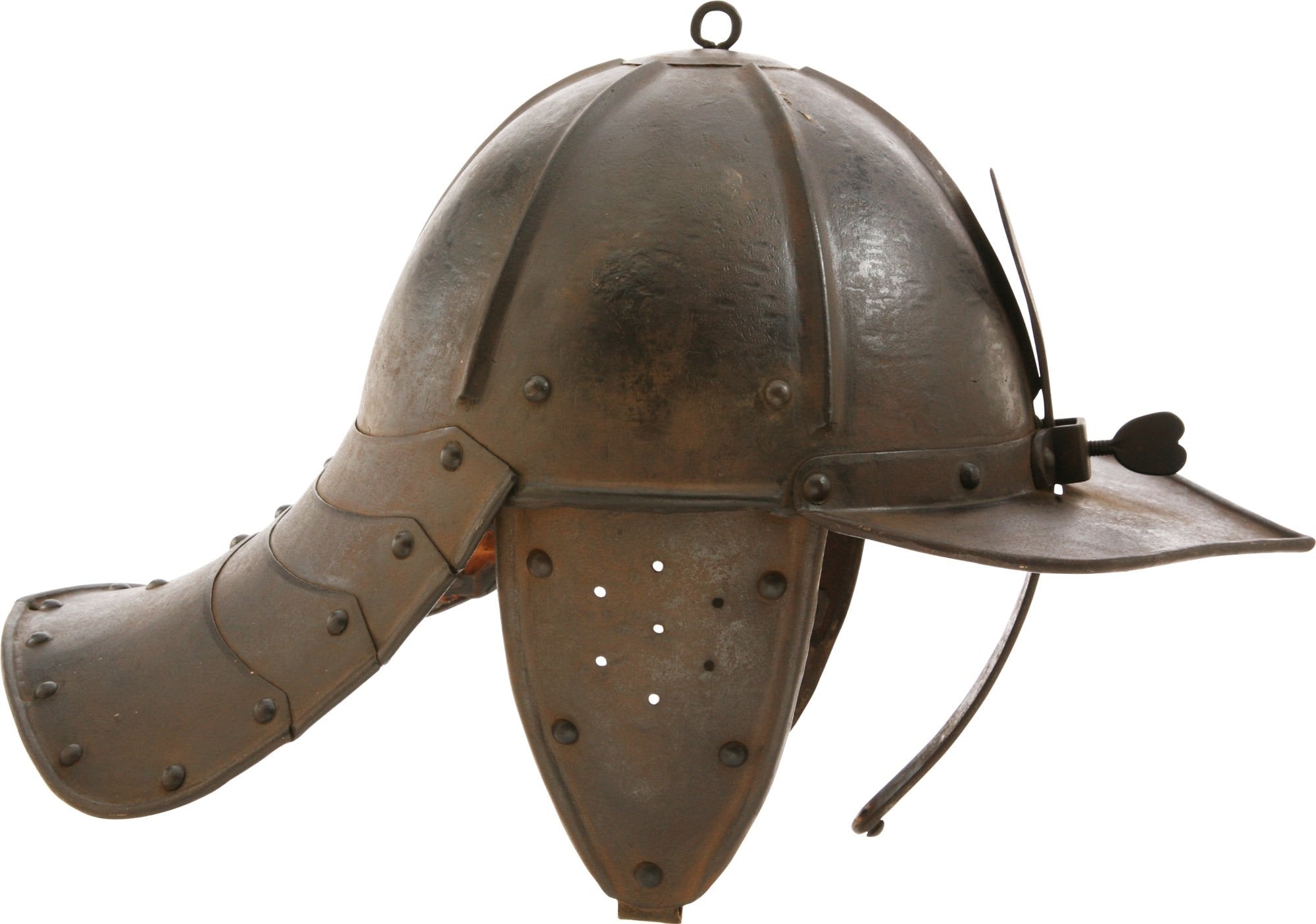 Evidently served in two wars for 35 years! EUROPEAN LOBSTERTAIL HELMET C.1620 - Fagan Arms
