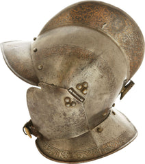 FINE GERMAN BURGONET, MID-16th CENTURY - Fagan Arms