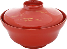 FINE JAPANESE LACQUERED BOWL AND COVER