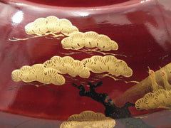 FINE JAPANESE LACQUERED COVERED BOWL - Fagan Arms