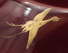 FINE JAPANESE LACQUERED COVERED BOWL - Fagan Arms