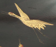 FINE JAPANESE LACQUERED COVERED BOWL - Fagan Arms