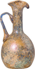 FINE ROMAN BLUE GLASS FLASK OR EWER C.100-300 AD - Fagan Arms