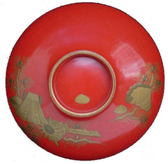 JAPANESE EDO PERIOD LACQUERED BOWL AND COVER - Fagan Arms