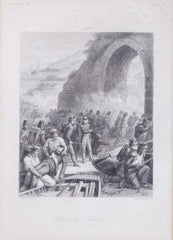 FRAMED ANTIQUE LITHOGRAPH - Fagan Arms