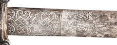 FRENCH SILVER MOUNTED HANGER C.1780 - Fagan Arms