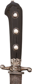 FRENCH SILVER MOUNTED HUNTING SWORD C.1780