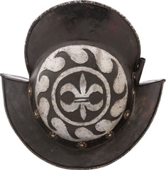 GERMAN BLACK AND WHITE MORION C.1580-1600 - Fagan Arms