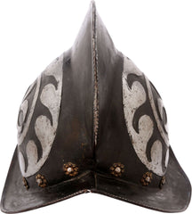 GERMAN BLACK AND WHITE MORION C.1580-1600 - Fagan Arms