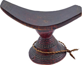 GOOD OROMO HEADREST ETHIOPIA, C.1900