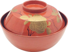 ANTIQUE JAPANESE LACQUERED COVERED BOWL