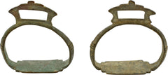 PAIR OF INDOPERSIAN BRASS STIRRUPS - Fagan Arms