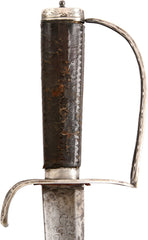 RARE PORTUGUESE SILVER HILTED HANGER, 1777-1800 - Fagan Arms