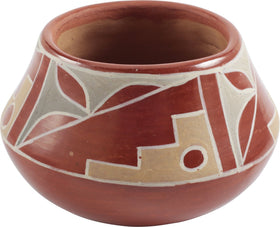 SANTA CLARA STONE POLISHED RED WARE BOWL