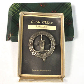 SCOTTISH PLAID BROOCH C.1900 FOR CLAN BARCLAY