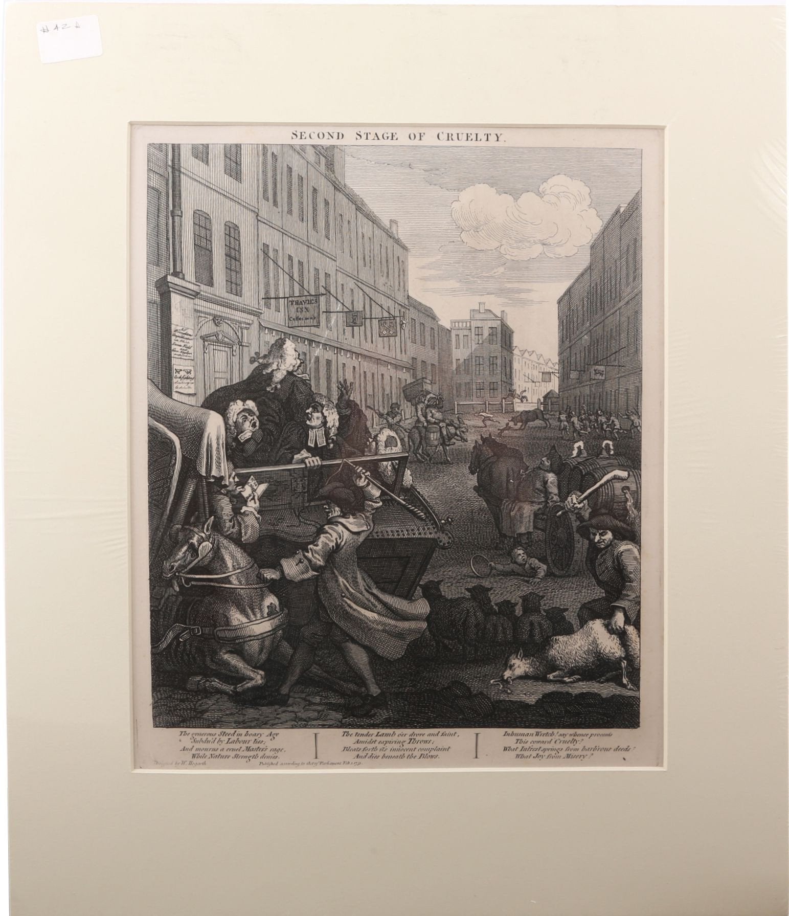 SECOND STAGE OF CRUELTY, WILLIAM HOGARTH - Fagan Arms