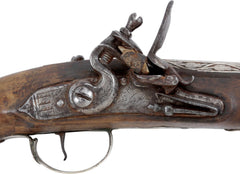 SILVER MOUNTED TURKISH FLINTLOCK PISTOL - Fagan Arms