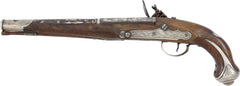 SILVER MOUNTED TURKISH FLINTLOCK PISTOL - Fagan Arms