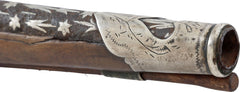 SILVER MOUNTED TURKISH FLINTLOCK PISTOL - Fagan Arms