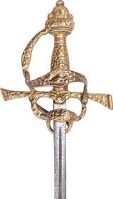 VICTORIAN COPY OF A FINE MILANESE (ITALIAN) SWEPT HILTED RAPIER OF 1560