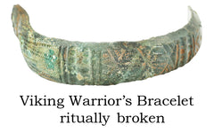 RARE VIKING WARRIOR'S BRACELET PENDANT NECKLACE, 10th-11th CENTURY AD - Fagan Arms