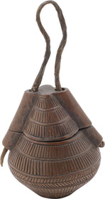 ZULU CARVED WOOD SNUFF FLASK