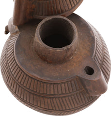 ZULU CARVED WOOD SNUFF FLASK - Fagan Arms